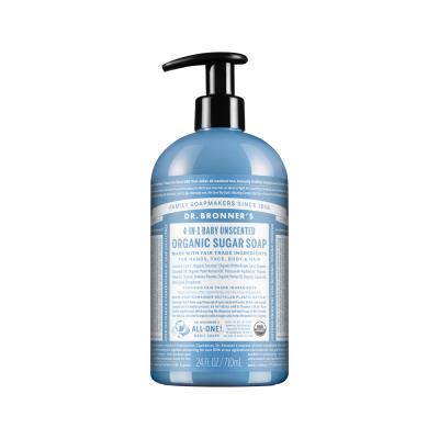 Dr. Bronner's Organic Sugar Soap 4-in-1 Unscented (Baby) (Pump) 710ml